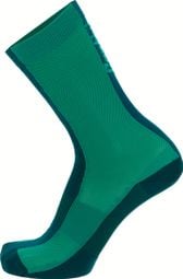 Calcetines Santini Puro High Profile Unisex Verde