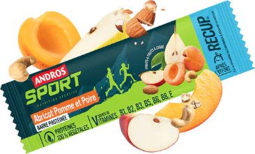 Barre protéinée Andros Sport Récup Pomme/Poire/Abricot - 50g