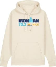 Sudadera con capucha Ironman 70.3 Francia Raw Natural