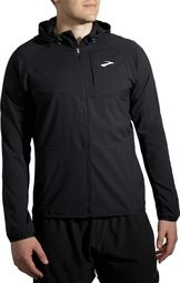 Brooks Canopy Jacket Black Water-repellent windproof jacket for men