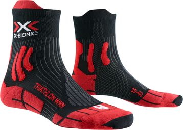 Medias de triatlón X-Bionic Dragonfly 5G para mujer Rojo/Negro <strong>