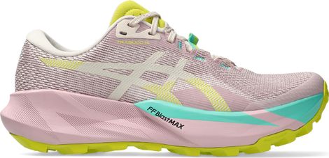 Asics Trabuco 14 Women's Pink/Green Trail Shoes