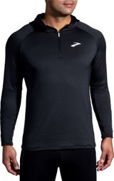 Sudadera térmica con capucha Brooks Notch 2.0 Negra Hombre