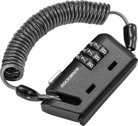 Cadenas à câble pour casque    poussette et bagages - noir