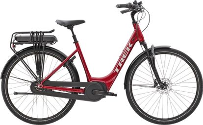 Vélo de Ville Électrique Trek District+ 4 Lowstep 500wh Shimano Nexus 7V Rage Red 2022