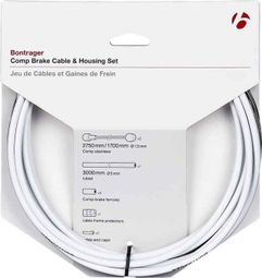 Juego de cables / carcasas de freno Bontrager Comp 5 mm blanco