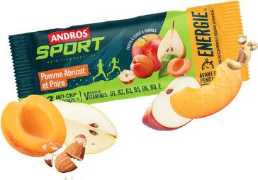 Andros Sport Energy Bar Apple/Pear/Apricot 40g