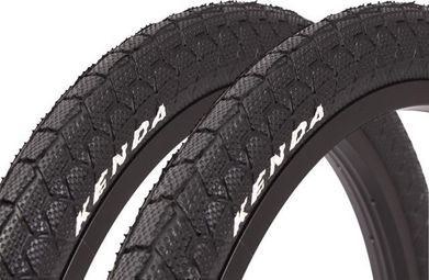Set de pneus BMX KENDA 20 pouces x 1 95 pouces
