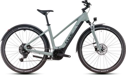 Cube Nuride Hybrid Performance 500 Allroad Trapeze Electric Hybrid Bike Shimano Cues 9S 500 Wh 29'' Swamp Grey Green 2025