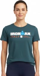 Dames-Turkoois Blauw Ironman Italië Emilia-Romagna Korte Mouw T-Shirt