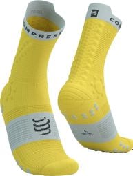 Chaussettes Compressport Pro Racing V4.0 Trail Jaune/Bleu