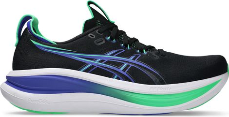 Chaussures Running Asics Gel-Nimbus 28 Noir/Vert/Bleu Homme