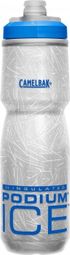 Bidon isotherme Camelbak Podium Insulated Ice Blanc/Bleu - 620ml
