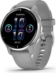 Reloj Garmin Venu 2 Plus Sport Plata / Gris Silicona