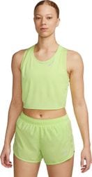 Camiseta Nike Dri-Fit Race Amarilla, Mujer