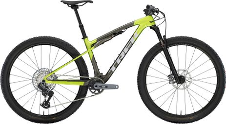 VTT Tout-Suspendu Trek Supercaliber 9.7 Sram GX Eagle AXS 12V 29'' Gris/Vert Fluo Gén 2 M-L / 173-180 cm