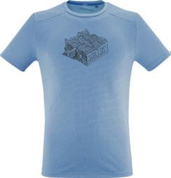 T-Shirt Millet Kamet Map Blau Herren