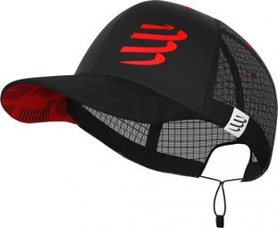 Casquette Compressport Racing Trucker Noir Rouge Unisex