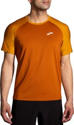 Camiseta de manga corta Brooks Atmosphere 2.0 Marrón Naranja