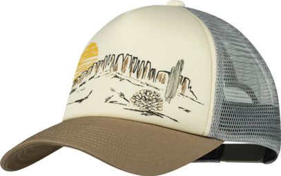 Buff Trucker Cap Grijs/Beige