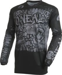 Camiseta de manga larga O'neal Element Rancid negra/gris para hombre