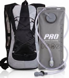 Sac à dos d'hydratation avec poche à eau de 2 litres Noir