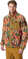 Herren Helly Hansen Panorama Printed Pile Snap Fleecejacke Mehrfarbig