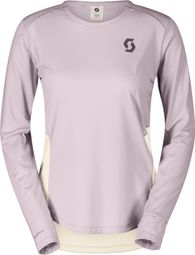 Scott Endurance Tech Langarm-Trikot für Damen, rosa/weiß