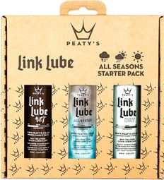 Paquete de lubricante para cadenas para todas las estaciones LinkLube Bio de Peaty