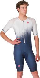 Castelli Core Tri Top Free Speed 3 Traje MC Tri Hombre Azul Blanco