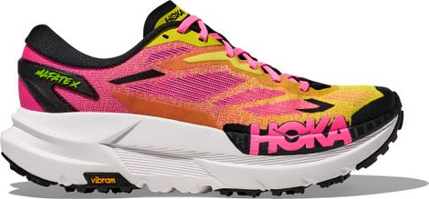 Hoka Mafate X Geel/Roos Herenschoenen