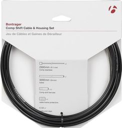 Bontrager Comp Shift Cable/Housing Set 4mm Black
