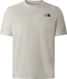 T-Shirt The North Face Topographic Foundation Blanc