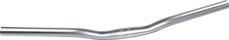 CINTRE VELO CITY ACIER  D25.4 ARGENT ERGOTEC LADY TOWN L700MM HAUT.16MM 30° 410GR (LEVEL 4