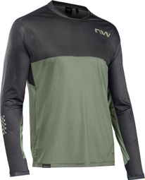 Maglia Northwave Edge a manica lunga verde/nero