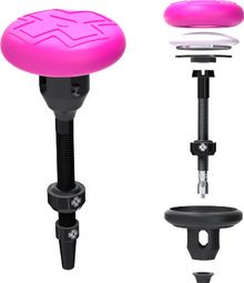 Muc-Off Tubeless Tracker Bracket Rosa con Válvulas de 44mm Negro