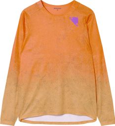Endura Singletrack Print Orange heren shirt met lange mouwen