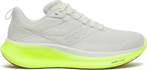 Chaussures Running Saucony Ride RFG Blanc/Jaune Femme