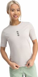 T-shirt cyclisme gravel femme Isla Sur Gris Argenté
