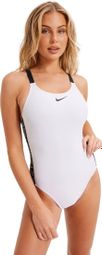 Einteiliger Badeanzug Women Nike Swim Fastback Weiß
