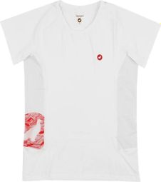 T-Shirt Technique Lagoped Teetrek Blanc/Rose Femme