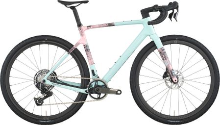 Bicicleta de gravel Scott Addict Gravel 10 Sram Force XPLR AXS 13V 700 mm Azul/Rosa Hielo 2026