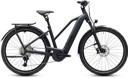 Bicicleta eléctrica Cube Kathmandu Hybrid Pro 800 Trapeze Shimano Deore XT 12V 800 Wh Bosch 120 Nm 700 mm Gris antracita Coal / Negro 2027