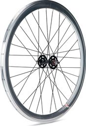 Rueda Delantera Gurpil Track G42 Plata/Negro