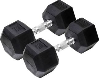 Orange Gym Haltères hexagonales 2x2 kg Noir