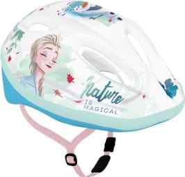 CASQUE VELO ENFANT DISNEY V2 FROZEN BLANC AVEC MOLETTE REGLAGE TAILLE 52-56 (VENDU SUR CARTE)