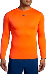 Maillot longues Brooks High Point Long Sleeve Orange Homme