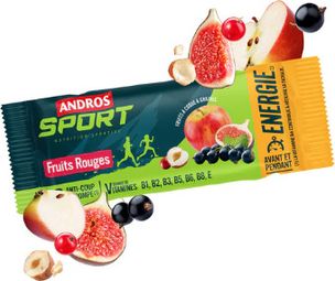 Barre Énergétique Andros Sport Fruits Rouges 40g