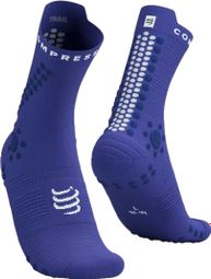 Compressport Pro Racing Socks v4.0 Trail Blau/Weiß