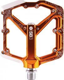 Paire de Pédales Plates SB3 Spectrum Orange